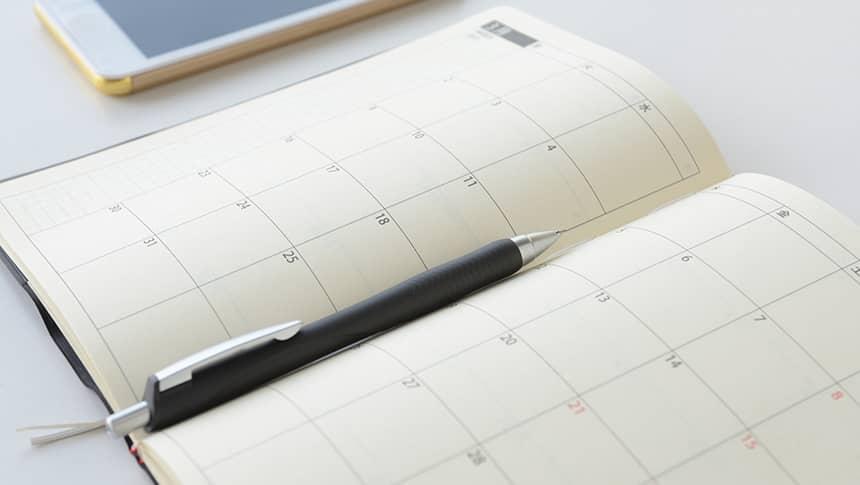 スケジュール帳