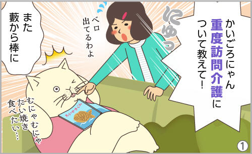 かいごろにゃん、重度訪問介護について教えて!また藪から棒に。