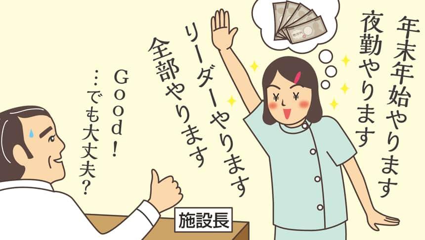 年末年始やります。夜勤やります。リーダーやります。全部やります。Good!…でも大丈夫?