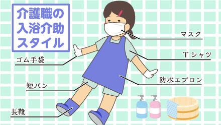 介護職の入浴介助スタイル