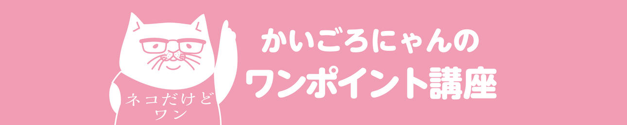 かいごろにゃんのワンポイント講座