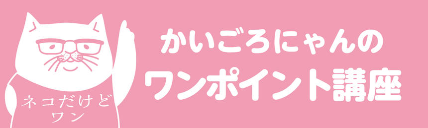 かいごろにゃんのワンポイント講座
